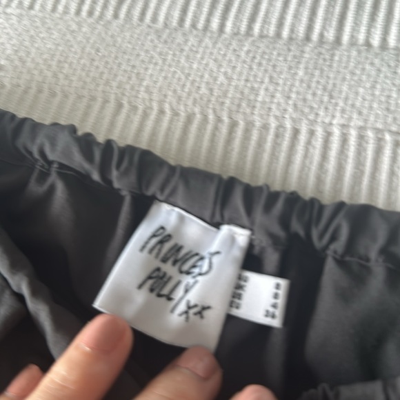 Princess Polly Petite Gray Parachute Pants - Picture 3 of 5